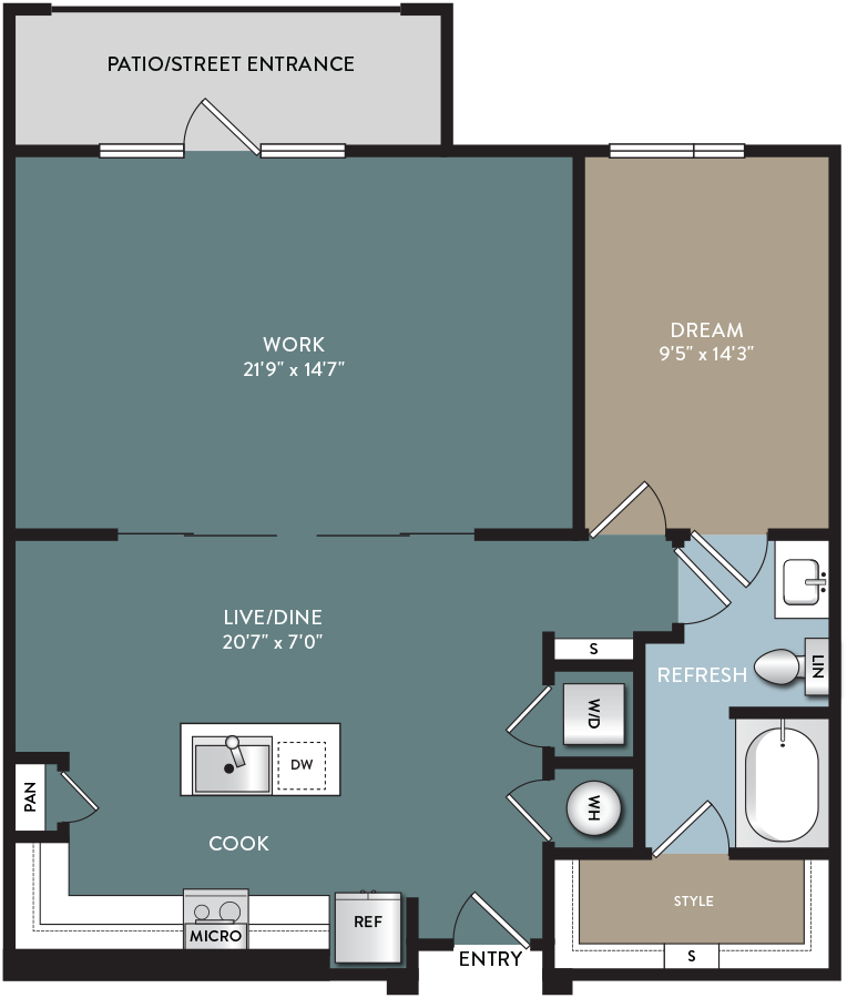 live-work floorplan